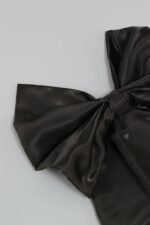 Laura Bow-tie Strapless Satin Mini Dress - Image 5