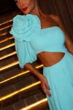 Lea Flower Cut-out Midi Dress - Image 10