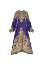 Leila Paisley-print Long Sleeves Maxi Dress - Image 7