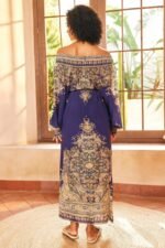 Leila Paisley-print Long Sleeves Maxi Dress - Image 6