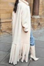 Letitia Belted Tassel Vegan Fur Overcoat - Image 2