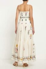 Lilah Floral Embroidered Maxi Slip Dress - Image 2