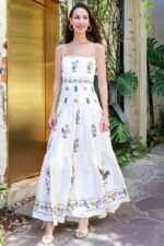 Lilah Floral Embroidered Maxi Slip Dress - Image 3