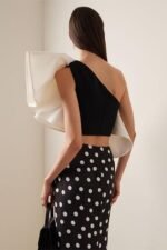 Lindsay One-Shoulder Polka Dot Swim Set - Image 3