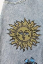 Liza Floral & Sun Printed Ripped Jeans - Image 6