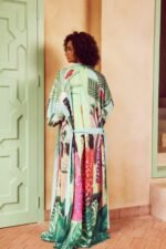 Lucinda Tropical Print Belted Kimono - Image 7