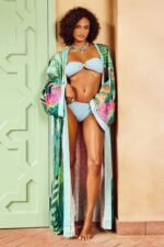Lucinda Tropical Print Belted Kimono - Image 4
