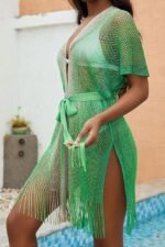 Luli Glitter Gradient Knitted Cover-up - Image 10