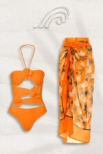 Madeline Flower Embroidered Printed Swim Set - Image 6