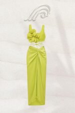 Marta Flower Lace-up Three-piece Swim Set - Image 5