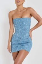 Melissa Sequins Denim Skirt Set - Image 3