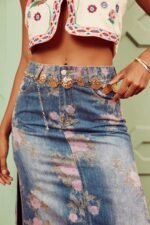 Metal Round Decor Waist Chain Belt - Image 2