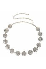 Metal Round Decor Waist Chain Belt - Image 14