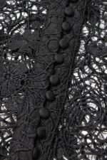 Myra Hollow Embroidered Lace Belted Mini Shirt Dress - Image 7