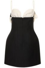 Myrna Flower Crepe Mini Dress - Image 8