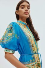 Nydia Floral Puff Sleeve Maxi Dress - Image 2