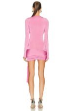 Odelia Lace-up Strap Mini Dress - Image 4