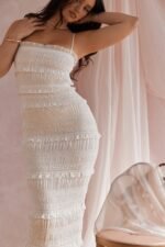 Orchid Plisse Trimed Slip Maxi Dress - Image 4