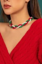 Pearl Woven Chain Necklace - Image 3