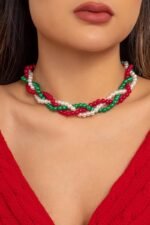 Pearl Woven Chain Necklace - Image 2