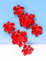 Phyllis Varnish Flower Earrings - Image 3