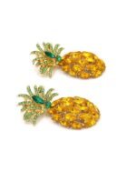 Pineapple Diamante Drop Earrings - Image 3