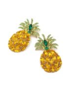 Pineapple Diamante Drop Earrings - Image 4
