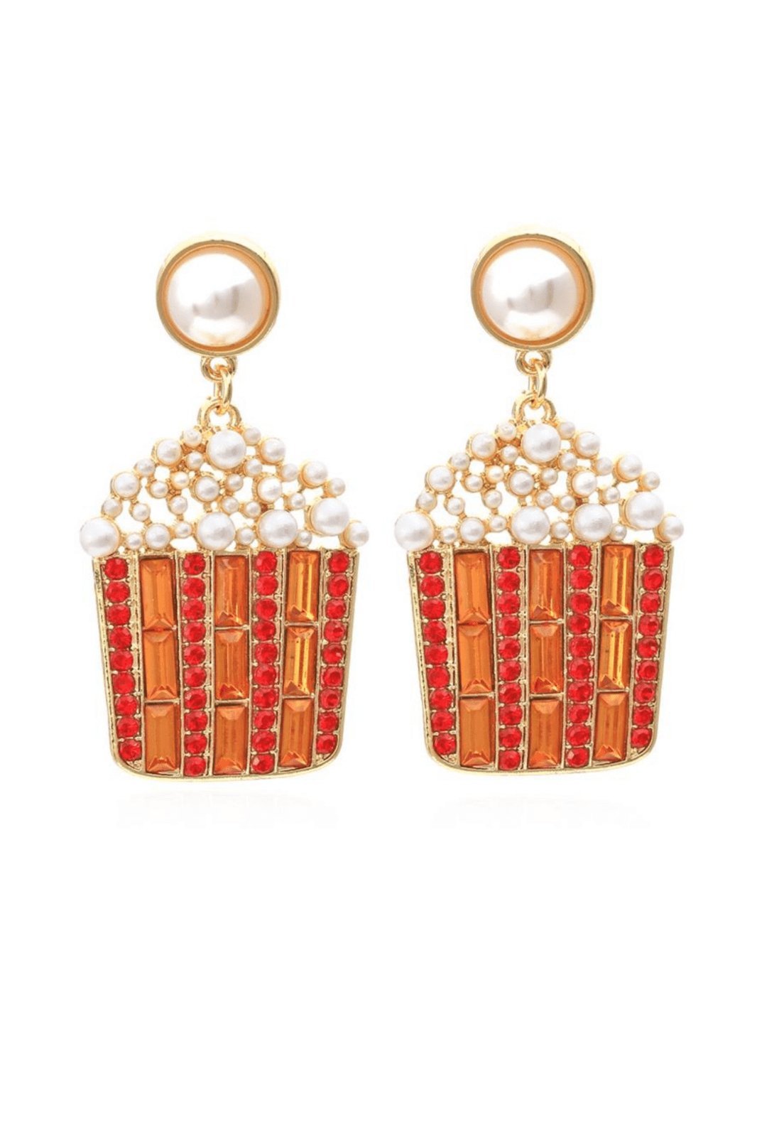 popcorn-diamante-drop-earrings-sa0020516113-redgold-sunfere-832895 Popcorn Diamante Drop Earrings - Image 1