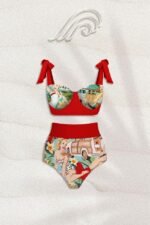 Poppy Retro Printed Three-pieces Swim Set - Image 3