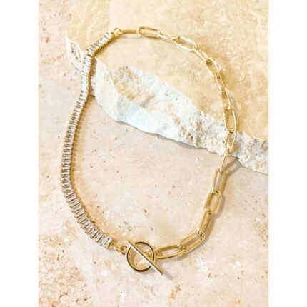 Prima Diamante Metal Chain Necklace