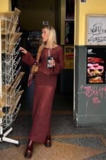 Regina Backless Crochet Maxi Dress - Image 3