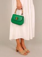 Riva Bamboo Handle Saddle Bag - Image 6