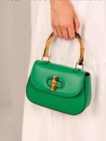 Riva Bamboo Handle Saddle Bag - Image 5