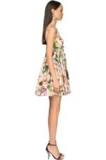 Rubie Printed Ruffle Gathered Mini Dress - Image 3