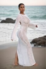 Samantha Backless Lace Maxi Dress