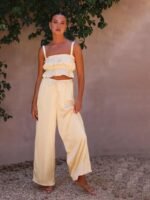 Sherry Gathered Silky Lounge Set - Image 7