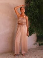 Sherry Gathered Silky Lounge Set - Image 11