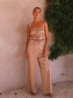 Sherry Gathered Silky Lounge Set - Image 12