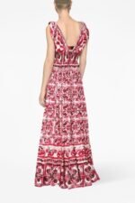 Sibyl Printed Knotted Strap Maxi Dress - Image 2