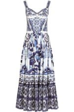 Sibyl Printed Shirred Strap Maxi Dress - Image 10
