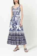 Sibyl Printed Shirred Strap Maxi Dress - Image 6
