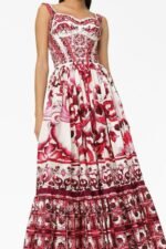 Sibyl Printed Shirred Strap Maxi Dress - Image 2