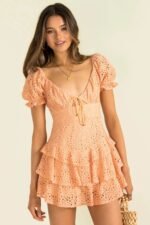 Sonia Lace Tiered Mini Dress - Image 5