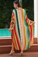 Tanya Rainbow Printed Maxi Kaftan - Image 5