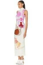 Tara Printed Turtleneck Maxi Tank Dress - Image 4