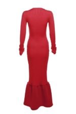 Teresa Long-sleeves Mermaid Maxi Dress - Image 5