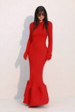 Teresa Long-sleeves Mermaid Maxi Dress