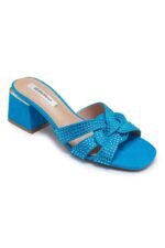 Trixie Diamante Suede Mules - Image 4