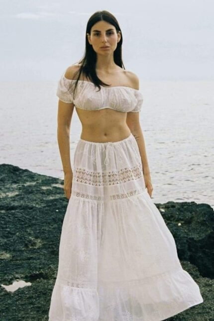 Vera Embroidered Lace Set