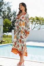 Vera Floral Printed Maxi Kaftan - Image 4